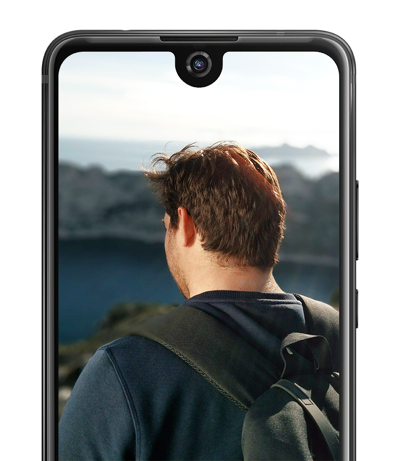 back side of a man and the Live artistic blur effect in action on the background