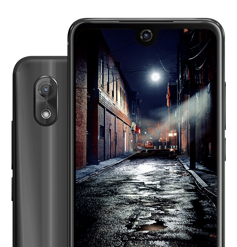 View 2 displaying a picture of a dark street with crispy details